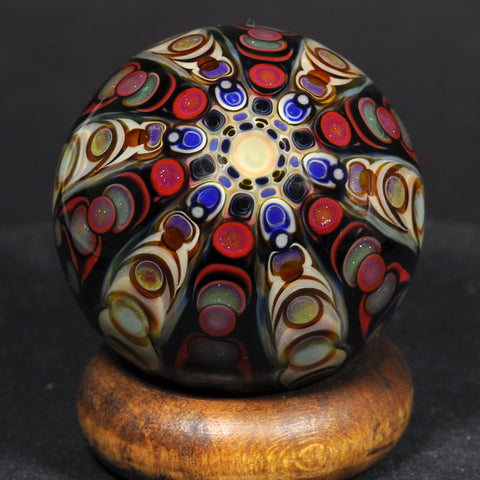 Anton Bodor Art Glass Marble, Appendix #1, 2024 - 34mm