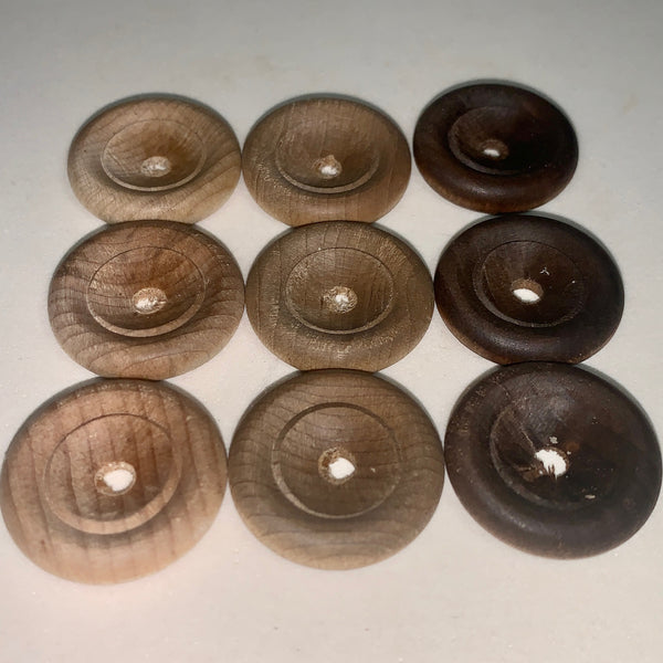 Wooden Button Marble Stand ~ 1 Inch