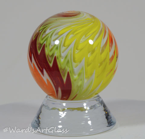 Sam Hogue Soft Glass Fire swirl, full blaze