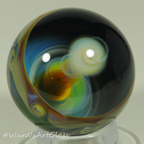 Stan Skipper Fume-Nado Internal Vortex in the Midnight Sky , Marble. 1.5"