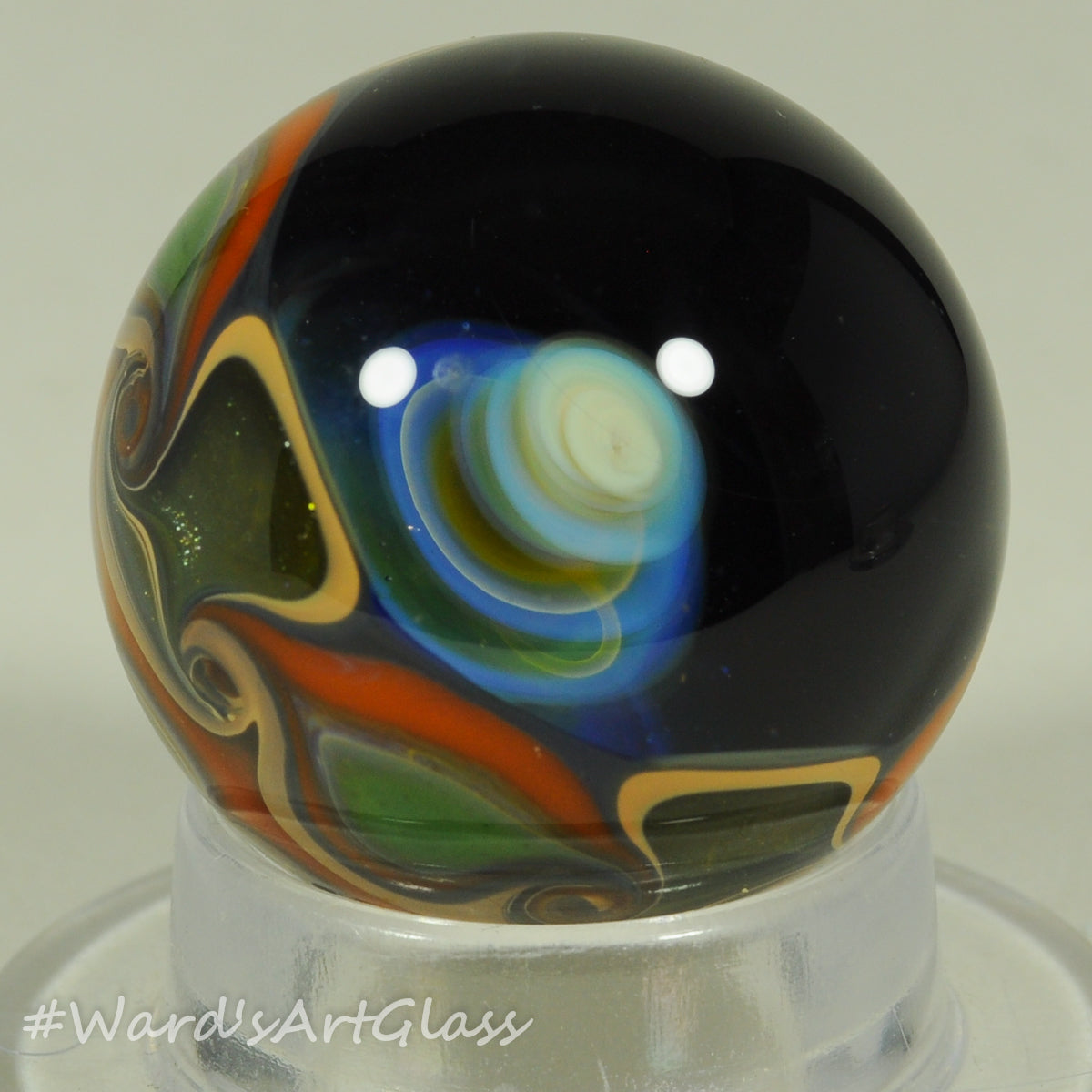 Stan Skipper Nub Nebula Internal Vortex in the Midnight Sky , Marble. 1.15"