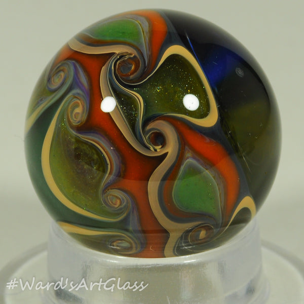 Stan Skipper Nub Nebula Internal Vortex in the Midnight Sky , Marble. 1.15"