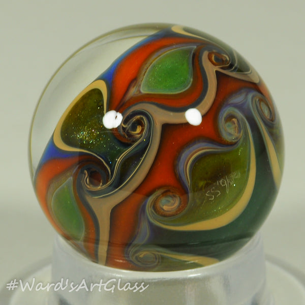 Stan Skipper Nub Nebula Internal Vortex in the Midnight Sky , Marble. 1.15"