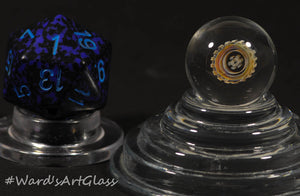 James Daschbach - Badback Glass, Fumed Peewee Milli Marbles - 16mm - Ward's Art Glass, [product type] - Art Glass, Marble