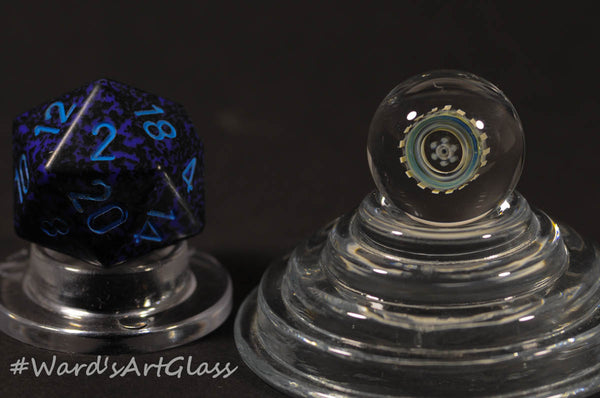 James Daschbach - Badback Glass, Fumed Peewee Milli Marbles - 16mm - Ward's Art Glass, [product type] - Art Glass, Marble