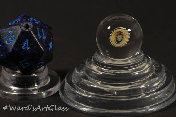 James Daschbach - Badback Glass, Fumed Peewee Milli Marbles - 16mm - Ward's Art Glass, [product type] - Art Glass, Marble