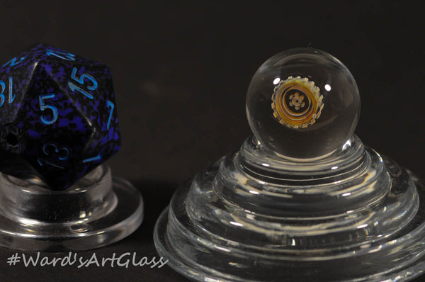 James Daschbach - Badback Glass, Fumed Peewee Milli Marbles - 16mm - Ward's Art Glass, [product type] - Art Glass, Marble