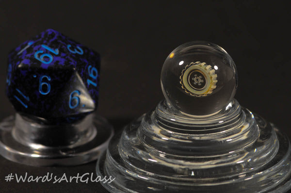 James Daschbach - Badback Glass, Fumed Peewee Milli Marbles - 16mm - Ward's Art Glass, [product type] - Art Glass, Marble