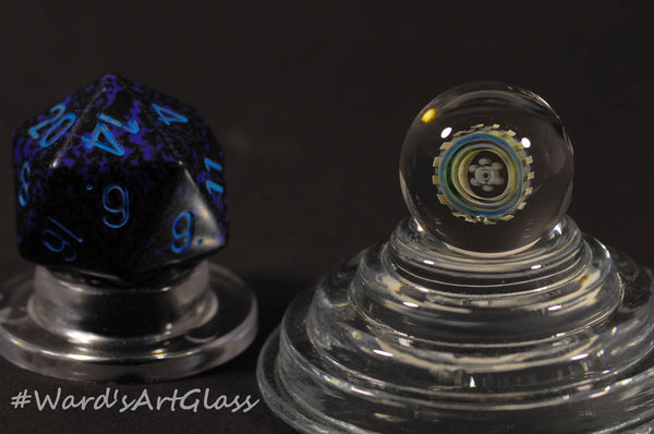 James Daschbach - Badback Glass, Fumed Peewee Milli Marbles - 16mm - Ward's Art Glass, [product type] - Art Glass, Marble