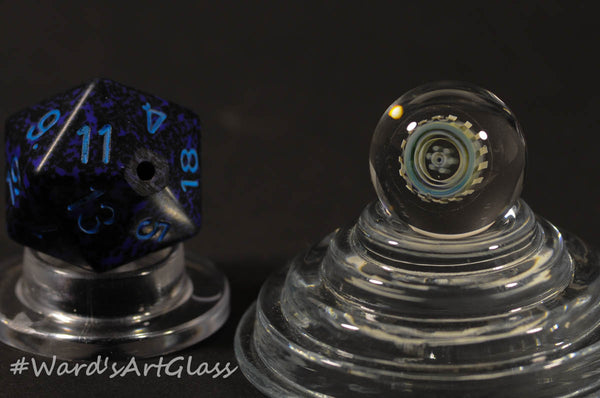 James Daschbach - Badback Glass, Fumed Peewee Milli Marbles - 16mm - Ward's Art Glass, [product type] - Art Glass, Marble