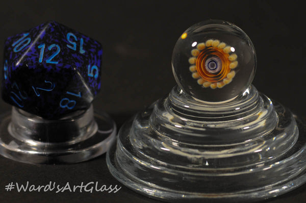 James Daschbach - Badback Glass, Fumed Peewee Milli Marbles - 16mm - Ward's Art Glass, [product type] - Art Glass, Marble