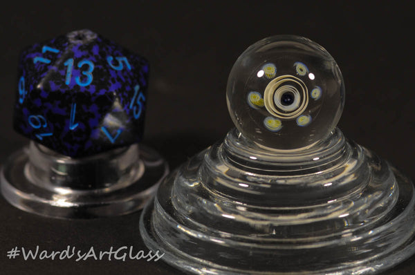 James Daschbach - Badback Glass, Fumed Peewee Milli Marbles - 16mm - Ward's Art Glass, [product type] - Art Glass, Marble