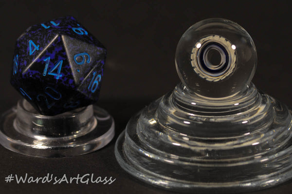 James Daschbach - Badback Glass, Fumed Peewee Milli Marbles - 16mm - Ward's Art Glass, [product type] - Art Glass, Marble