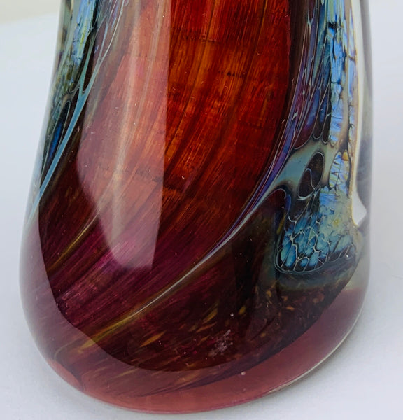 Richard Burch Paperweight Horn Art Glass