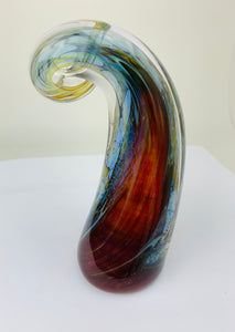 Richard Burch Paperweight Horn Art Glass