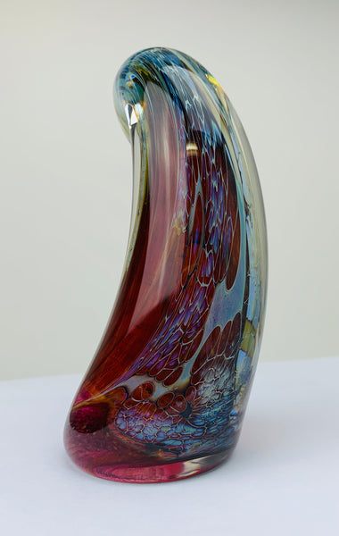 Richard Burch Paperweight Horn Art Glass